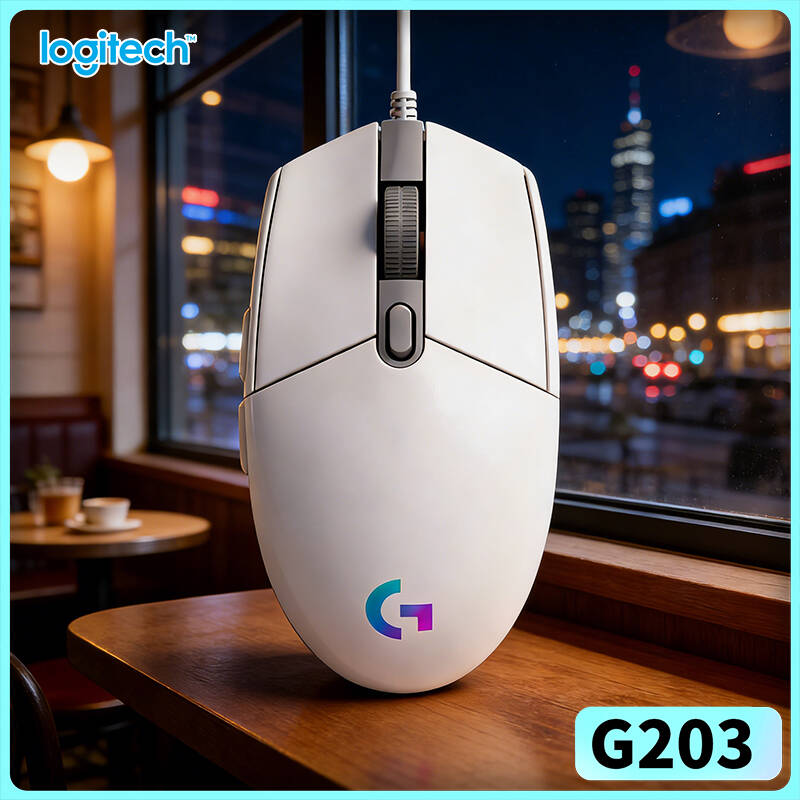 Logitech Mouse G203 - Logitech G203 Mouse Gaming Berkabel Lampu
