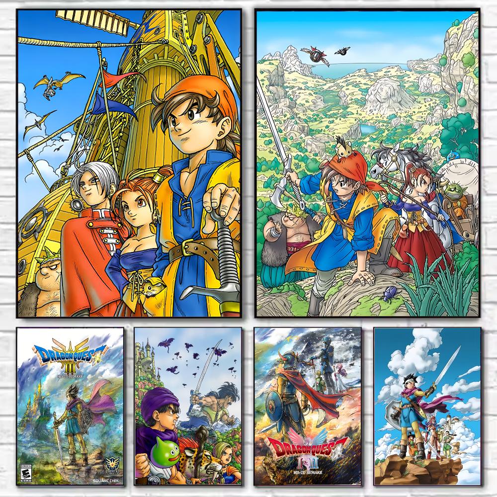 Office Quest - Poster Game D-Dragon Q-Quest, Hiasan Dinding