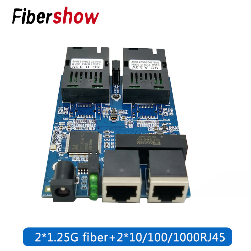 Power Over Ethernet - Gigabit konverter Media optikal, switch fiber