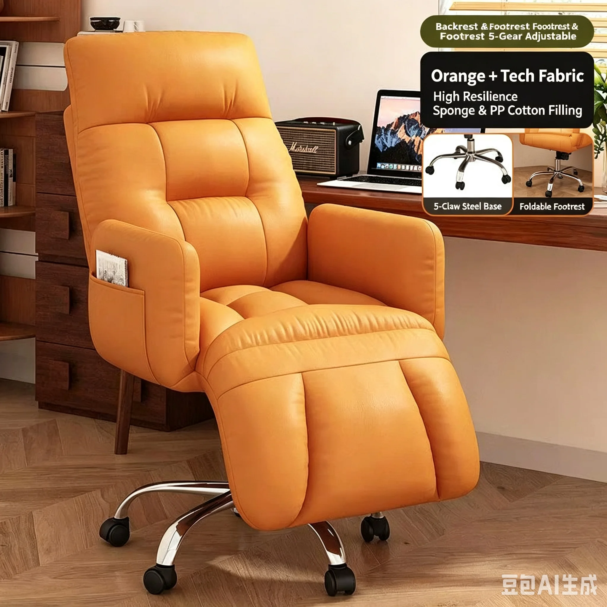 Kursi Kantor Recliner dengan 5 - Office Tech Gear ulasan dan harga
