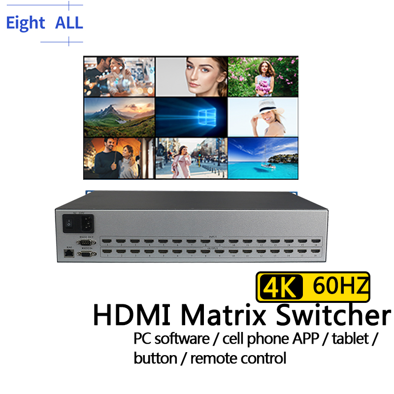 Switch Matrix HDMI 4K@60Hz 8x8 - Power Over Ethernet ulasan dan harga