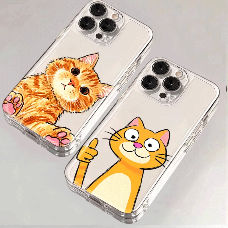 Casing Telepon Kucing Oranye K - Receipt Printer Thermal ulasan dan harga