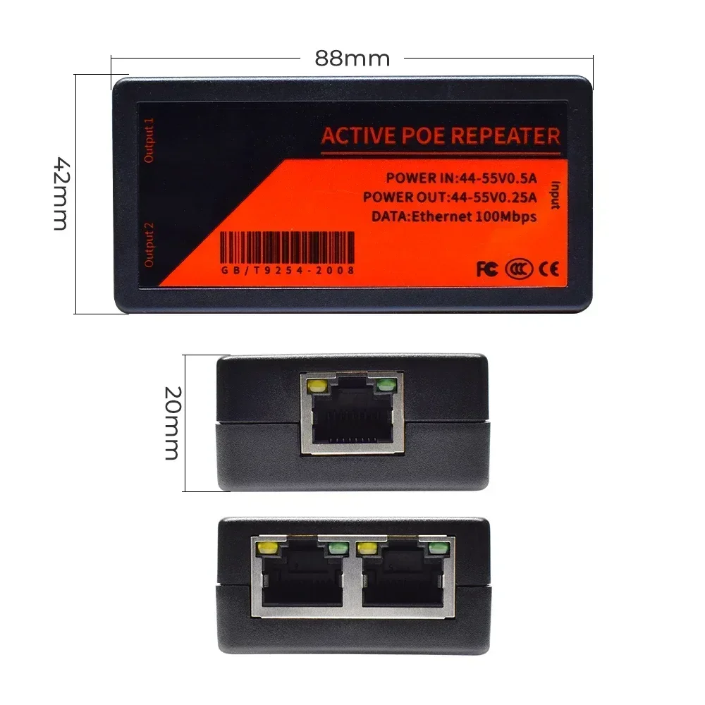 1 hingga 2 Port, Perluas Jangk - Power Over Ethernet ulasan dan harga