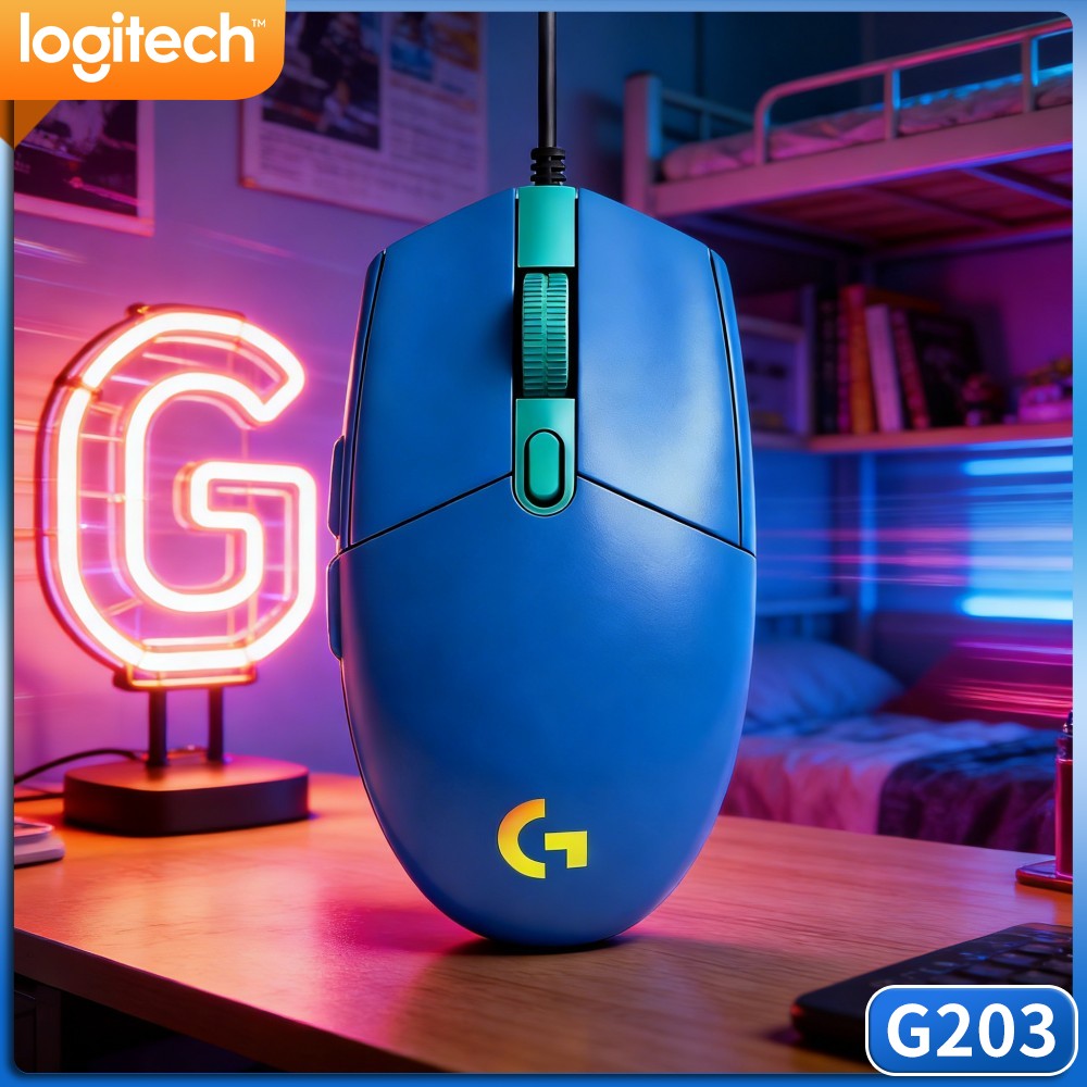 Logitech G203 Mouse Gaming Ber - Logitech Mouse G203 ulasan dan harga